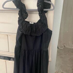 Maurices Black Eyelet Detail dress